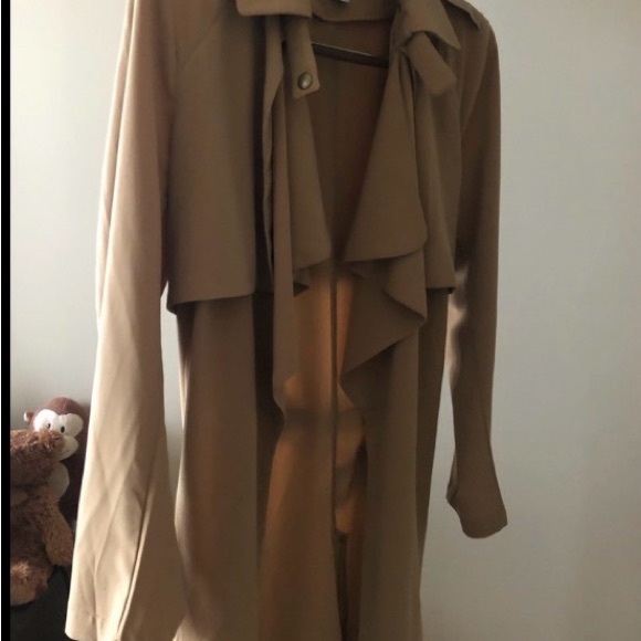 Glamorous Tan Drape Jacket - Picture 2 of 6